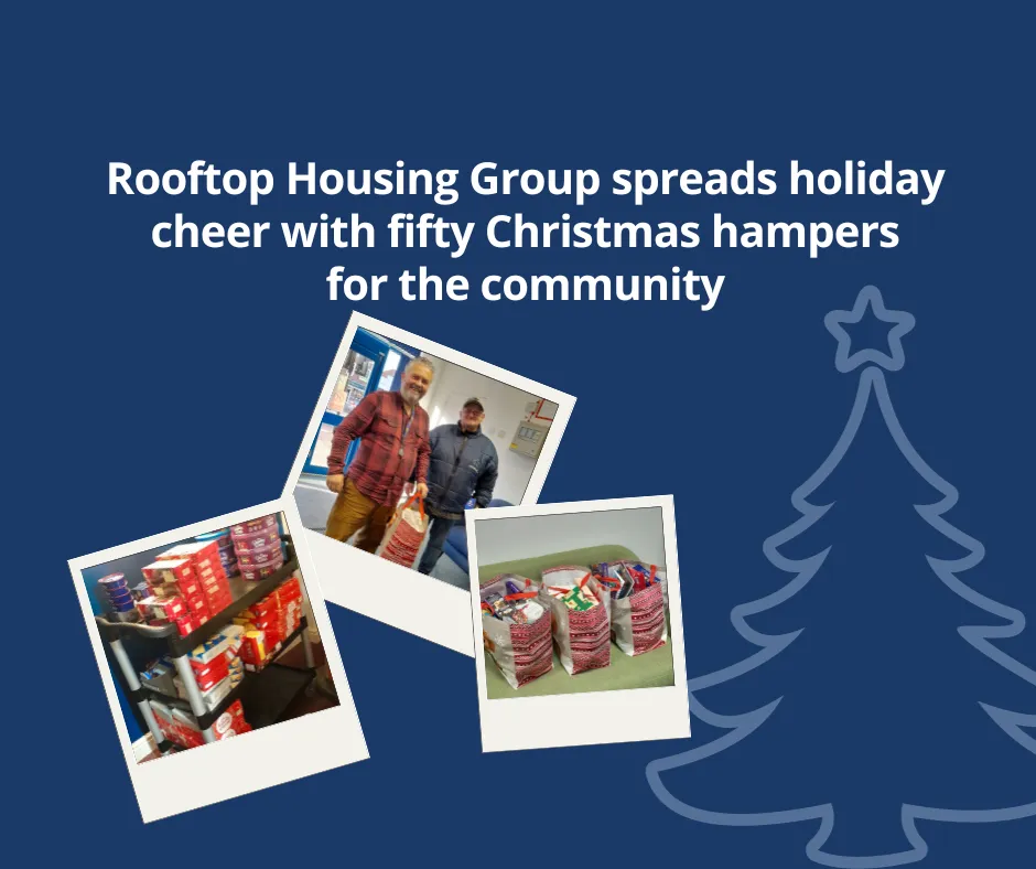 Rooftop Housing Group spreads holiday cheer with fifty Christmas hampers for the community